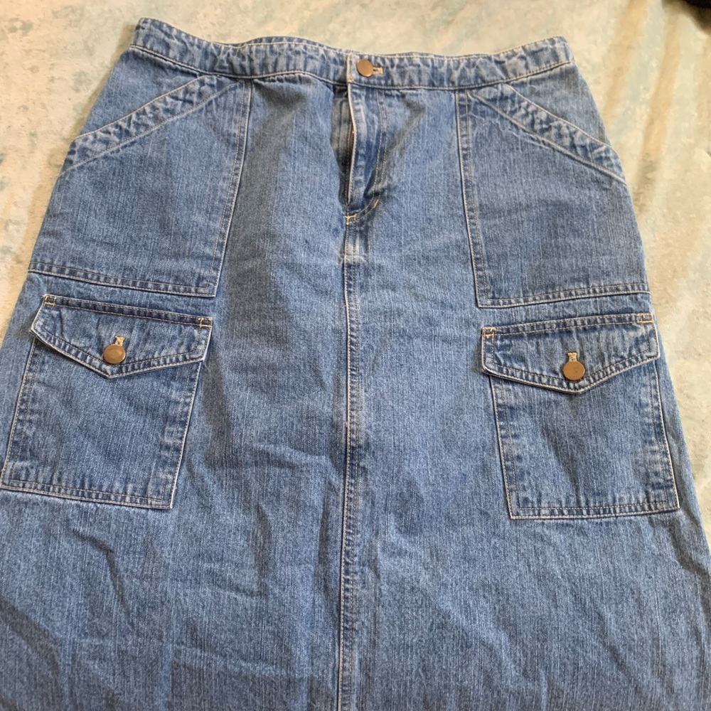 Maxi jean skirt